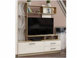 Гостиная центр Дарья дуб крафт серый/дуб крафт белый