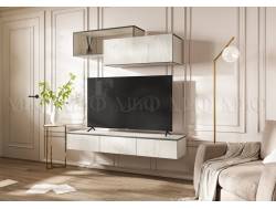 Гостиная навесная Норд Дуб Крафт Белый