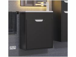 Тумба с раковиной Uperwood Modul матовая черная 50 см