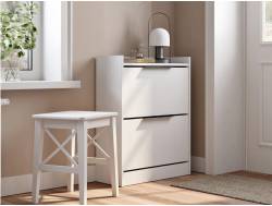 Обувница (600) 2 ящика белая