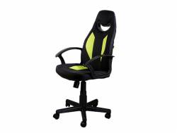 Кресло Дюна кожзаменитель оксфорд черный/оксфорд салатовый