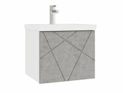 Тумба Geometry 500-0-1 Como навесная бетон