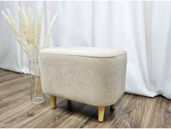 Пуф овальный Lekki велюр Cream