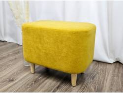 Пуф овальный Lekki велюр Yellow