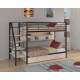 Двухъярусная кровать Толедо ПЯ черный дуб молочный