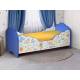 Кровать детская с бортом Малышка №3 синяя