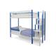 Двухъярусная кровать Svogen с бортиком синий-белый
