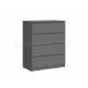 Комод 800 4 ящика Челси Графит