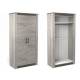 Шкаф 2-х дверный 2194 Денвер Риббек серый