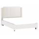 Кровать 1400 Сиде Белый (Велюр) без основания