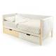 Кровать-тахта мягкая Svogen с ящиками бежево-белый