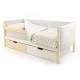 Кровать-тахта мягкая Svogen с ящиками и бортиком бежево-белый