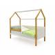 Кровать-домик мягкий Svogen с бортиком дерево-белый