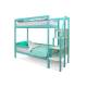 Двухъярусная кровать Svogen с бортиком мятный