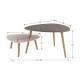 Стол журнальный Стилгрей серый лен/бежевый лен
