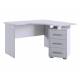 Стол компьютерный 1200 угловой Лайт-2 белый