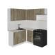 Кухонный гарнитур Альта мега прайм 1600х1700 мм