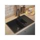 Кухонная мойка Uperwood Quartz UPD-05-04 черная матовая