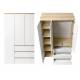 Шкаф 3-хстворчатый с 3-мя ящиками Прайм сонома/белый