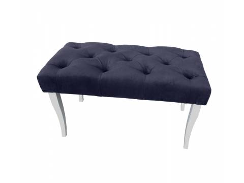 Банкетка большая серая опоры белые