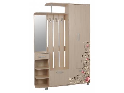 Прихожая с цветным принтом Барселона-2