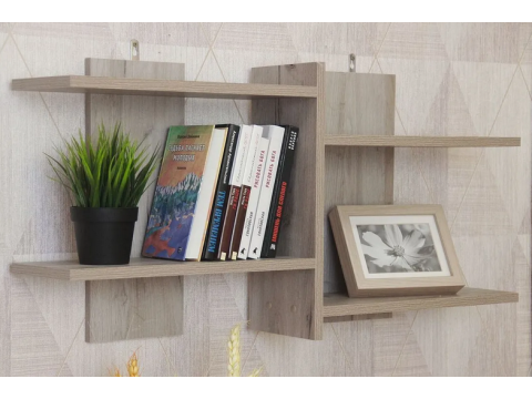 Полка Д-5 Дуб крафт серый