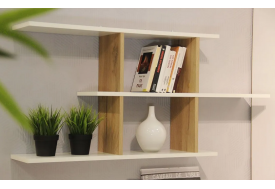 Полка Д-27 Белый-дуб крафт золотой