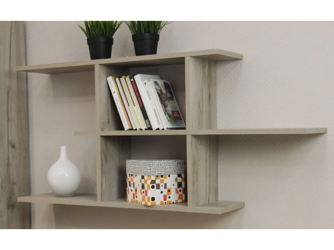 Полка Д-27 Дуб крафт серый