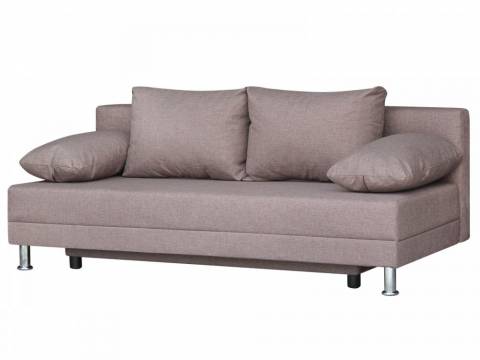 Диван Комфорт без подлокотников 4 подушки латте