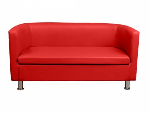 Диван красный кожаный Марс