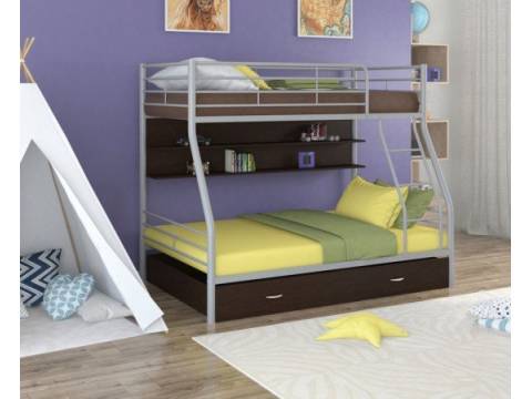 Двухъярусная кровать Гранада - 2 ПЯ серый