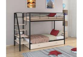 Двухъярусная кровать Толедо Я черный дуб молочный
