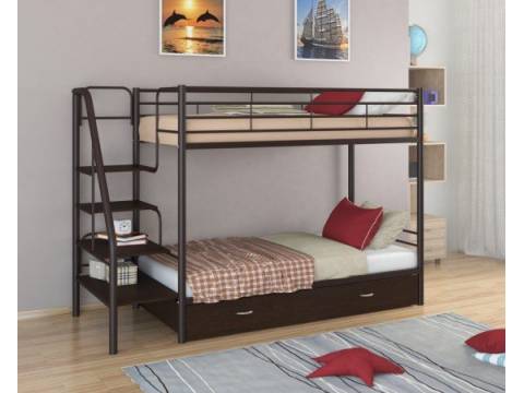 Двухъярусная кровать Толедо Я коричневый венге