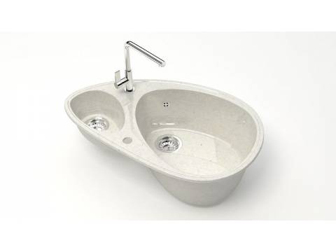 Мойка овал 1,5чаши Эмма Z13Q7 хлопок