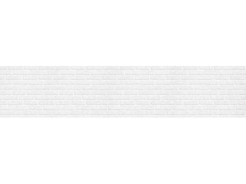 Фартук с фотопечатью Кирпичная стена белая FM36