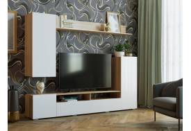 Гостиная Мия дуб сонома/белый глянец