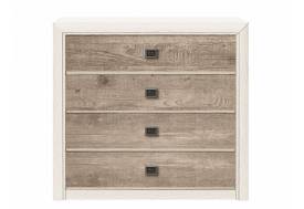 Комод КОМ 4S Коен Ясень Снежный
