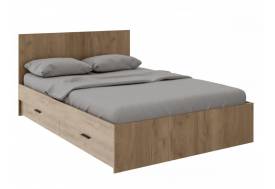 Кровать 1400 Осло модуль М13 с настилами Лайт Белый