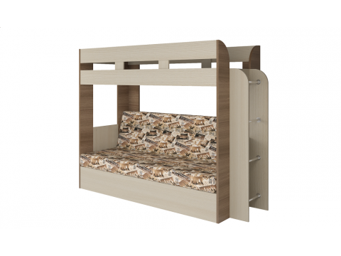 Кровать двухъярусная Карамель 75 ЯсеньЛас Вегас