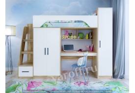 Кровать Тея ясень/белый