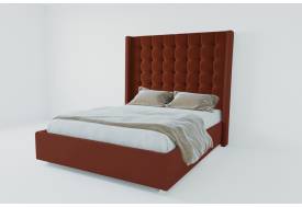 Кровать Венеция люкс Бордо с ортопедическим основанием 02ВНЛ