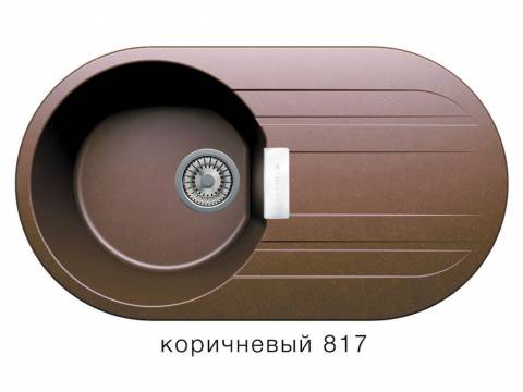 Кухонная мойка Tolero Loft TL780 Коричневый 817