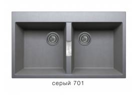 Кухонная мойка Tolero Loft TL862 Серый 701