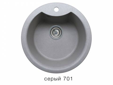 Кухонная мойка Tolero R-108E Серый 701