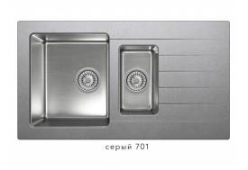 Кухонная мойка Tolero twist TTS-890 Серый 701