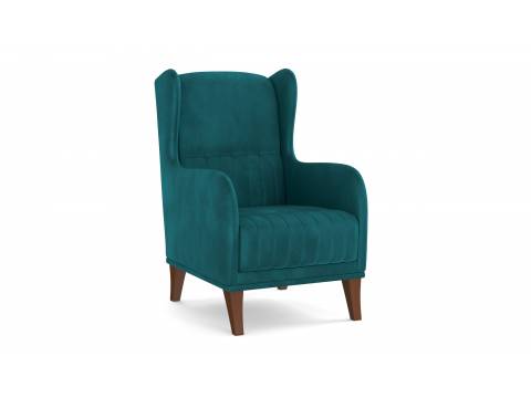 Кресло для отдыха ЕвроМагнат велюр тенерифе изумруд