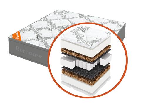 Матрас Mega холкон-кокос TFK Gray Night 80х190