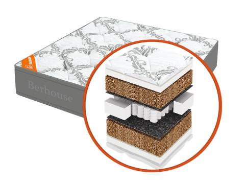 Матрас Mega кокос 30 TFK Gray Night 160х200