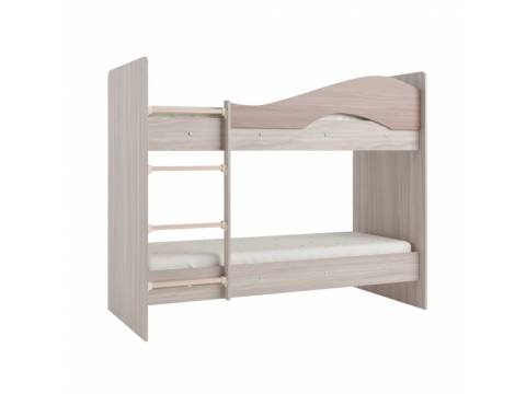 Двухъярусная кровать Мая без ящиков на латофлексах ясень