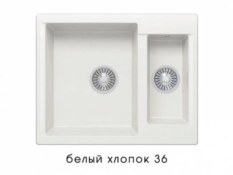 Мойка Polygran Brig-620 Белый хлопок 36